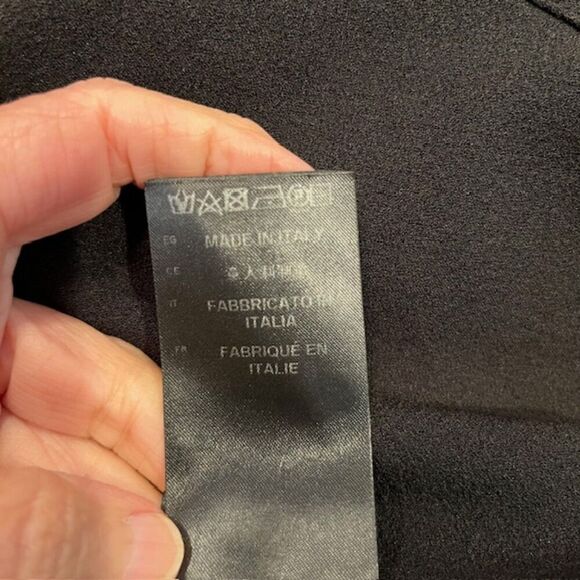 Ellery Calabasas Zip Front Snake Panel Black Dress Full Skirt Size 2 - Picture 8 of 16